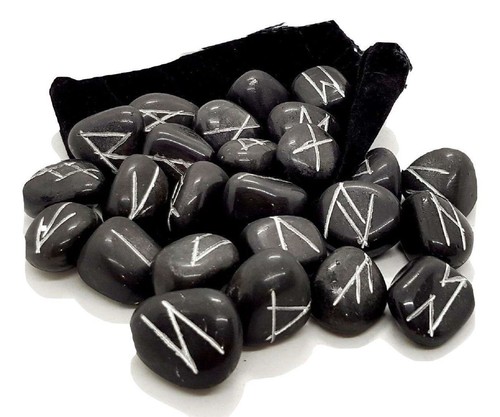 Obsidian rune set - obsidian,