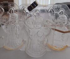 Professional Polycarbonate 2 Part Chocolate Mould For ONE Angel With Reindeer
