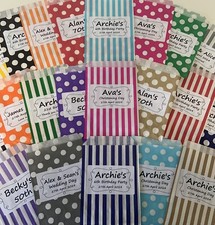 Personalised Sweet Bags Candy Cart Wedding Christening Birthday Mehndi Eid