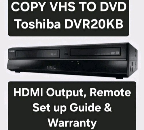 Toshiba dvr20 copy vhs dvd - dvr20, to