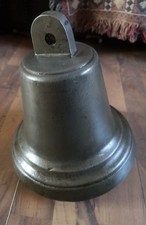 Victorian Bell With Clanger Large 23 Cms X 21 Cms 
