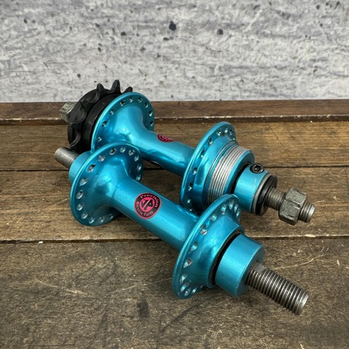 Vintage bmx hub set blue - set,