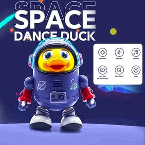 Dancing moving space duck - moving,