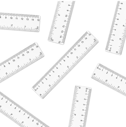 Pcs clear plastic ruler set - 5,