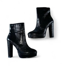 ALDO Black Snakeskin Pattern