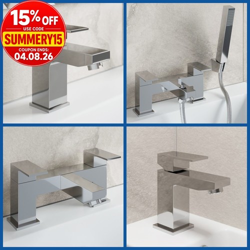 Modern chrome bathroom square - chrome,