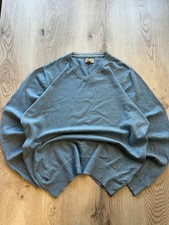 Men’s L vintage sonoma light blue knitted pullover jumper sweater