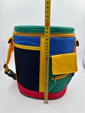 Retro Cooler Bag, Multicoloured - Tote Bag, Picnic, 90s Style, Vintage Camping