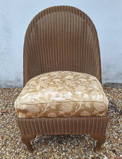 Lloyd Loom Nursing Chair with sprung upholstered seat