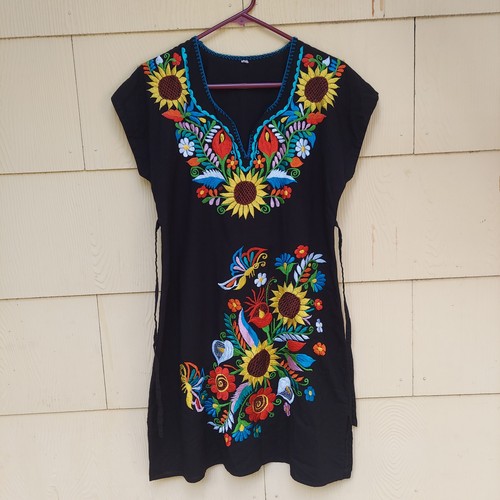 Mexican floral embroidered - mexican,