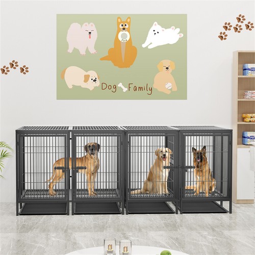 Heavy duty double dog - duty, cage