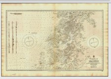 VINTAGE ADMIRALTY CHART. No.2309. NORWAY  Sheet V11, LEKA to DONNA. 1919 Edn