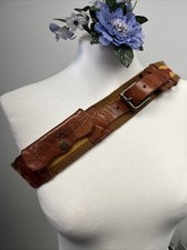 Superdry western belt striped