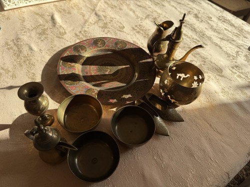 Vintage brass ware - ware, joblot
