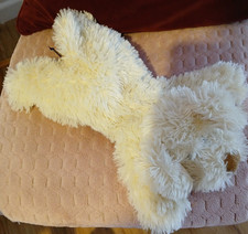 Paws Cream Floppy Dog Lying Down Soft Toy Whitehouse Leisure Plush