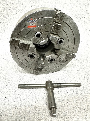 Burnerd jaw lathe chuck - 4-jaw,