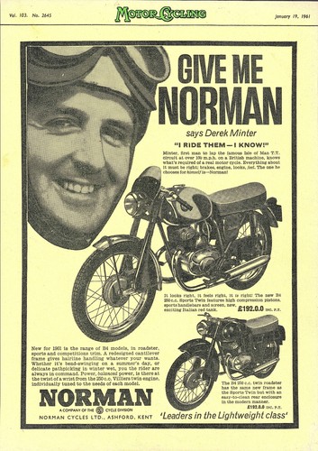 1961 advert norman 250cc - 1961,