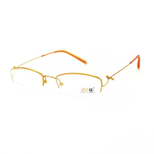 Man women gold eyeglass frames - eyeglass,