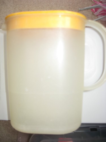 Vintage tupperware milk jug - vintage,