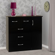 Nevada 5 Drawer Low Wardrobe -