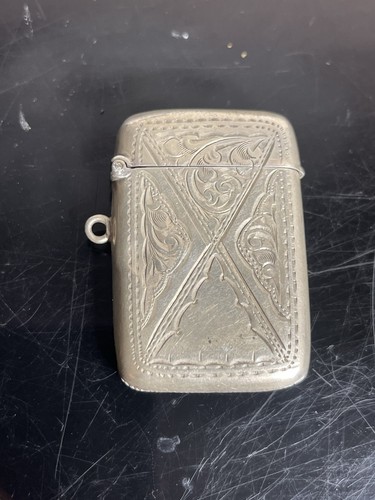 Antique silver edwardian vesta - antique,