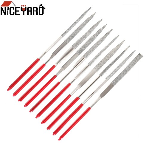 Diamond needle file set wood - needle,