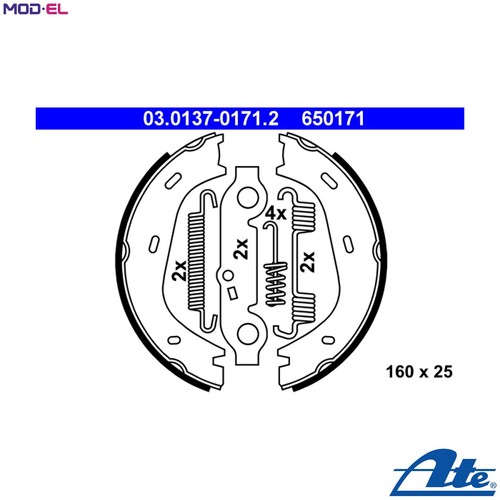 Brake shoe set parking - shoe,