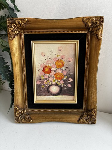 Vintage small gold - vintage, wooden