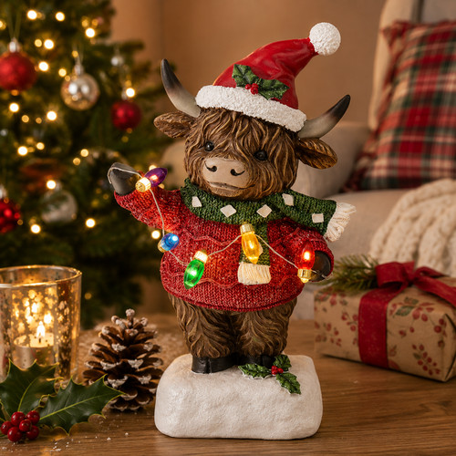 Highland cow christmas - highland,