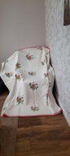 Vintage Floral Whitney Blanket,  Retro Wool Blend 71" X 82"  Made In England ...