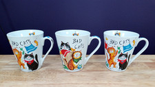 Rayware Bad Cats Mugs x3