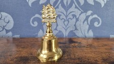 Vintage brass bell with - , hms