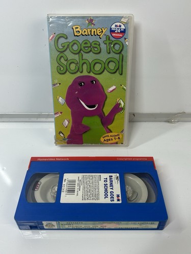 Barney goes school vhs - barney, to