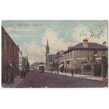 WISHAW Main Street, Lanarkshire Postcard Postally Used 1905, Reliable Series