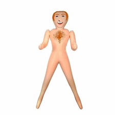 MALE DOLL 5FT GINGER HAIR Reusable Inflatable Blow Up Adults Hen Stag Party H888