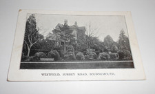 BOURNEMOUTH. WESTFIELD, SURREY ROAD. ORIGINAL POSTCARD posted 1913.