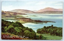 Postcard Oban Argyll Dunollie Castle Shepherds Hat Mountains of Mull Scotland