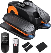 Under Desk Elliptical Machine,Foot Exerciser for Seniors Fully Assembled Remote