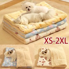 WINTER PET BLANKET PAD CAT DOG BED SOFT FLEECE MAT WARM THERMAL RUG Pet Beds UK
