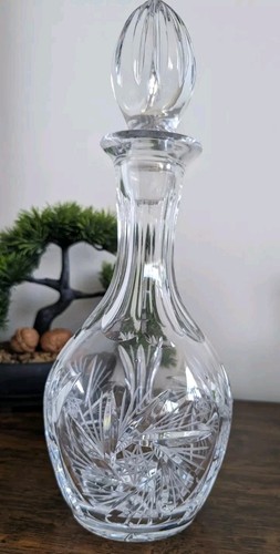 Cut glass decanter berlin - glass,