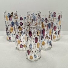 Borske Sklo Nemo Glass Tumbler Set of Six Max Kannegiesser Mid Century Vintage