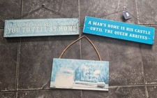 Bundle of 3x Humorous Wall Plaques- 'Look'