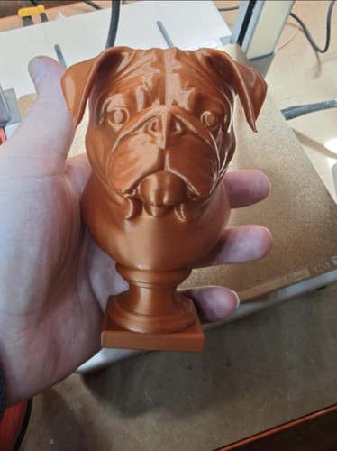 Pug bust sculpture 5inch black - sculpture,