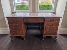 Antique Burr Walnut Twin