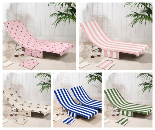 Sun lounger beach towel with - sun,