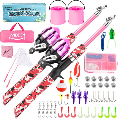 Kids fishing pole portable - kids, pole,