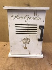 Nice Distressed Olive Garden Wooden Key Cupboard 
