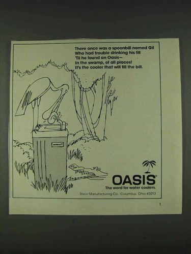 1978 oasis water cooler - 1978,