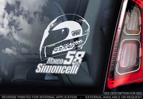Marco simoncelli car sticker - marco,