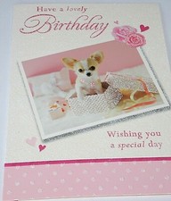 Birthday Card. Puppy themed